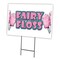 Signmission Fairy Floss Yard Sign & Stake outdoor plastic coroplast window, C-1824 Fairy Floss C-1824 Fairy Floss - alternate 1